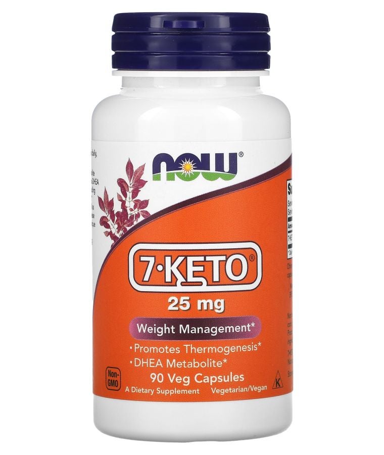 now 7-KETO 25 mg 90 Veg Capsules