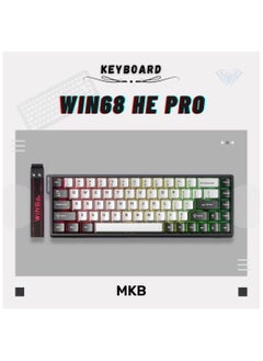 Aula WIN68 HE Magnetic Keyboard – 8000Hz Polling, RGB Lighting, Adjustable Actuation, Hall Effect, Rapid Trigger, Multi-Tap