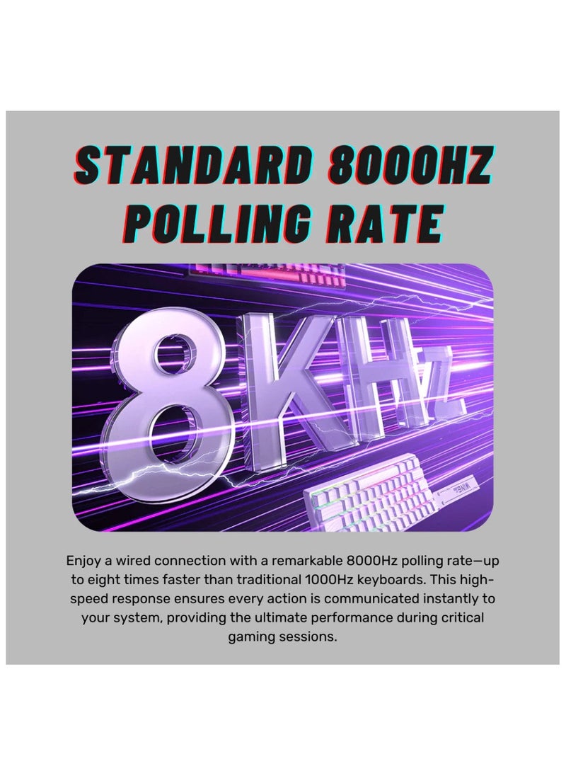 AULA - Aula WIN68 HE Magnetic Keyboard – 8000Hz Polling, RGB Lighting, Adjustable Actuation, Hall Effect, Rapid Trigger, Multi-Tap - Image 1
