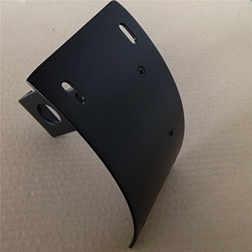 XKH-MOTO XKH- Motorcycle Black Vertical Curved Mount License Plate Bracket Tag Holder Compatible with Suzuki 2001-2010 GSX-R 600/2000-2010 GSX-R 750/2001-2008 Suzuki GSX-R 1000 [B00Y5N3Z1O] - Image 2