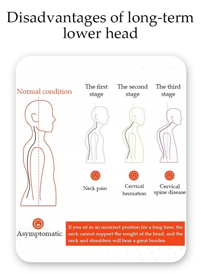 DUNISO Neck Stretcher,Neck Brace,360 Degree Adjustable Neck Support. Ergonomic Cervical Traction Device for Aligning Neck. Neck Posture Corrector for Neck Pain Relief, Spinal Decompression. - Image 3