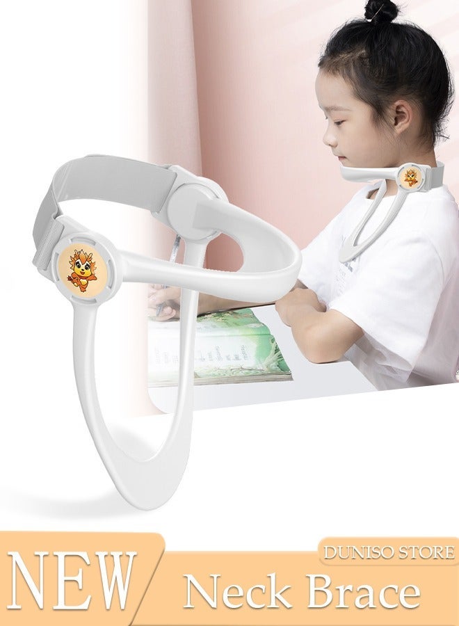 DUNISO Neck Stretcher,Neck Brace,360 Degree Adjustable Neck Support. Ergonomic Cervical Traction Device for Aligning Neck. Neck Posture Corrector for Neck Pain Relief, Spinal Decompression. - Image 1