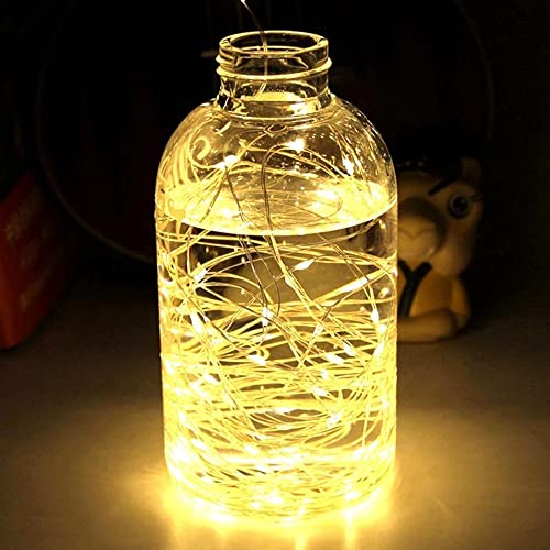 Fantasee Copper Wire String Lights USB Powered LED Fairy Lights 8 Modes with Timer Remote Control for Home Bedroom Birthday Party Wedding Christmas Festival Decor (Warm White, 16.4ft 50leds) - Image 2