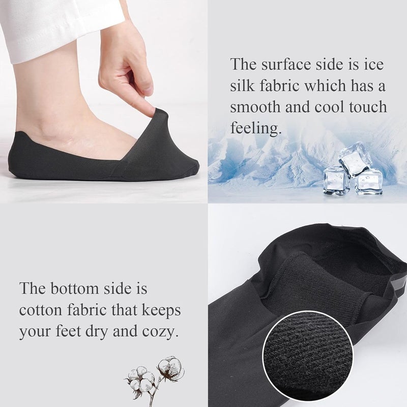 HZYH 3 Pairs Women No Show Socks, Non Slip Low Cut Invisible Liner Footies Thin  Socks For Flats Loafers Lightweight - Image 2