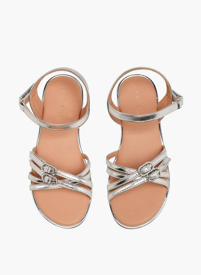 Flora Bella By Shoexpress Flora Bella Girls Embellished Buckle Detail Sandals