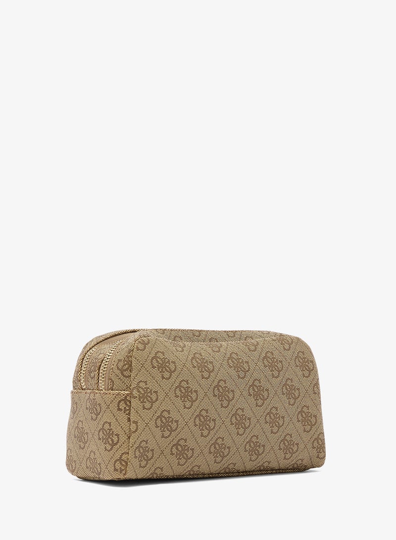 GUESS Logo Double Zip Cosmetic Bag - Image 2
