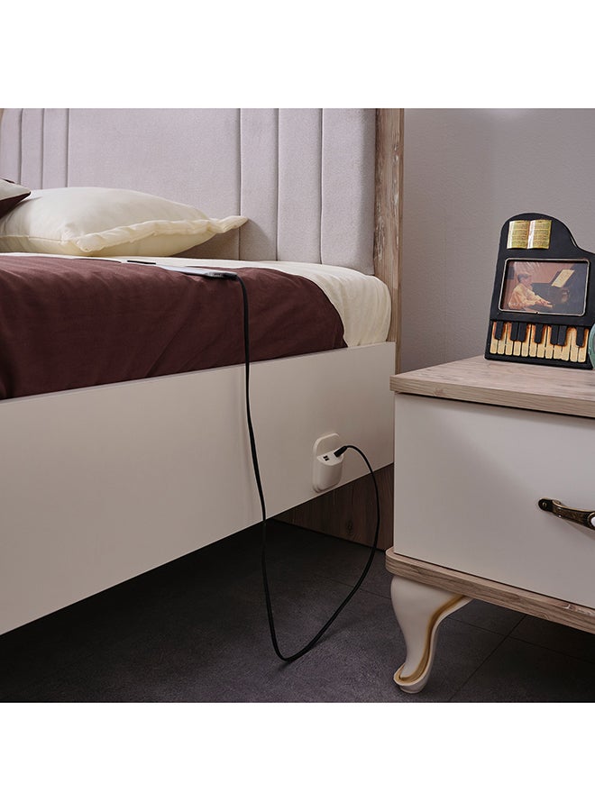 Home Box سرير توأم ذكي من ميدو مع رأس سرير مبطن - 120x200 سم - Image 5