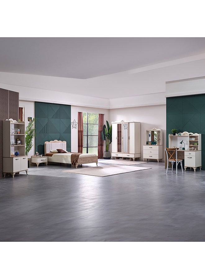 Home Box سرير توأم ذكي من ميدو مع رأس سرير مبطن - 120x200 سم - Image 3