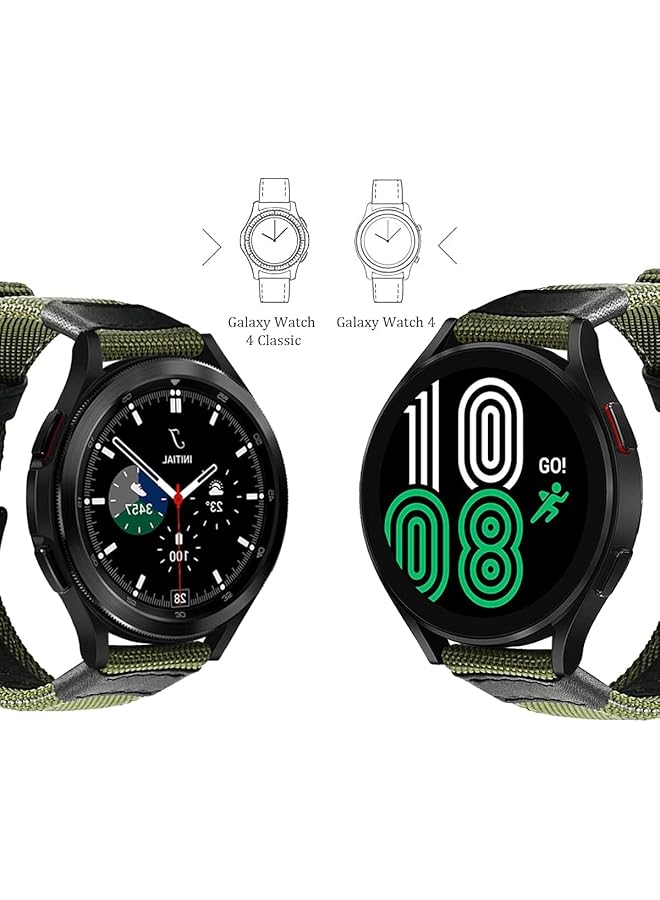 erorex Compatible Galaxy Watch 46Mm Bands Galaxy Watch 3 45Mm Band Gear S3 Bands S3 Frontier Classic Nylon 22 Mm Replacement Strap Compatible With Samsung Galaxy 46Mm 3 45Mm Gear S3 Watch 2 Pack  - Image 3