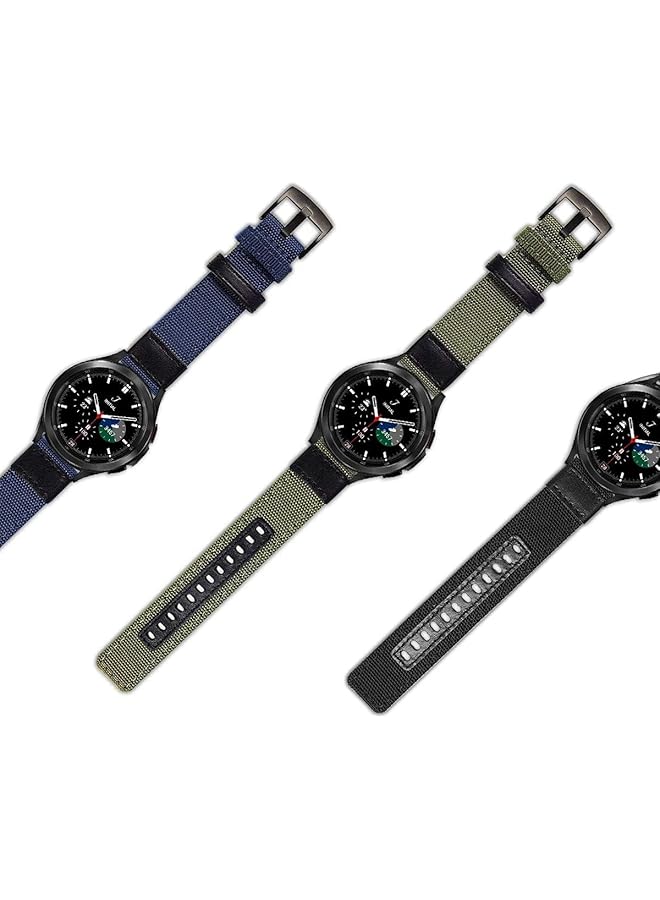 erorex Compatible Galaxy Watch 46Mm Bands Galaxy Watch 3 45Mm Band Gear S3 Bands S3 Frontier Classic Nylon 22 Mm Replacement Strap Compatible With Samsung Galaxy 46Mm 3 45Mm Gear S3 Watch 2 Pack  - Image 4