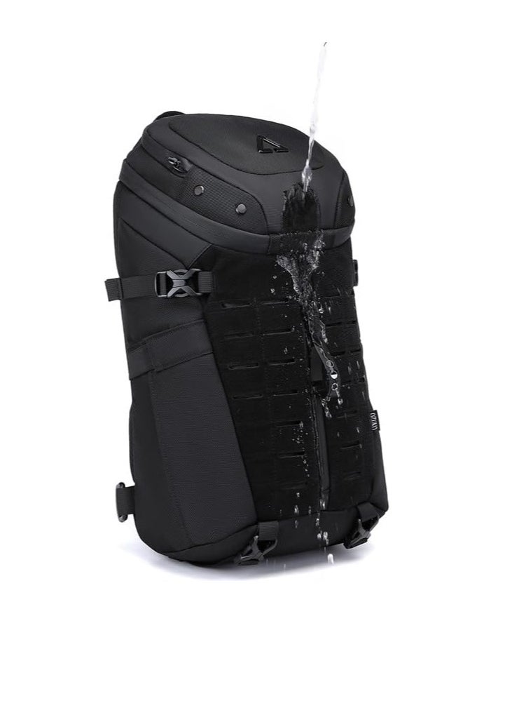 OZUKO - Crossbody Sling Bag, Large Capacity Men Shoulder Bag, Anti Theft Long Lasting Crossbody Backpack, Anti Scratch Tactical Waterproof Messenger Bag For Outdoor, (1pc, Black) - Image 1