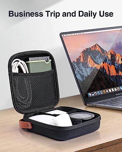 Luxtude Electronic Organizer Travel Case, Small Charger Organizer, Hard Tech Bag, Portable Tech Organizers, Cord & Cable Storage, Compact Electronics Cases for Mouse/SD Card/Cords/Chargers - Image 5