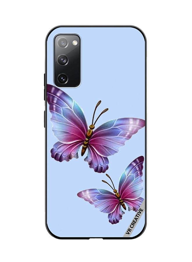 VR CREATIVE Protective Case Cover For Samsung Galaxy S20 FE 5G Butterflies Design Multicolour - Image 1