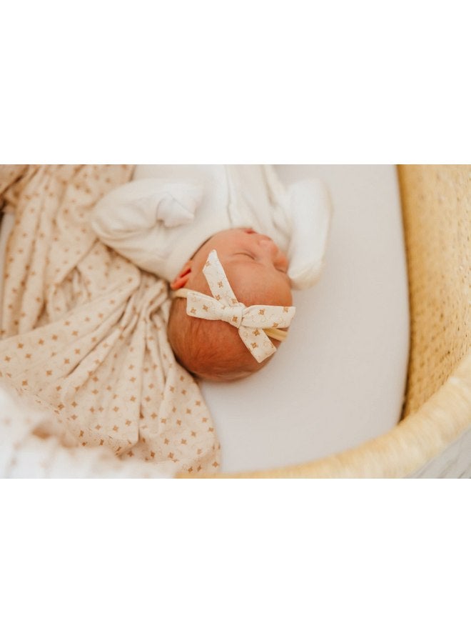 Copper Pearl Copper Pearl Baby Bows: Stylish Headbands for Baby Girls, Premium Soft and Stretchy Baby Headbands, Perfect for Newborns, Trendy Designs - Hunnie - Image 4