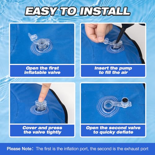 MICOOYO Dog Float Raft - Inflatable Dog Swimming Float for Summer Dogs Water Floats (Small) - Image 5