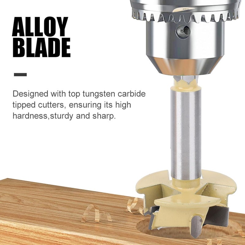 35mm Hinge Boring Bit Wood Hole Cutter Auger Opener Woodworking Boring Bit Hinge Hole Saw Rotary Cutting Tool - Image 3