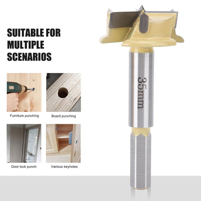 35mm Hinge Boring Bit Wood Hole Cutter Auger Opener Woodworking Boring Bit Hinge Hole Saw Rotary Cutting Tool - Image 4