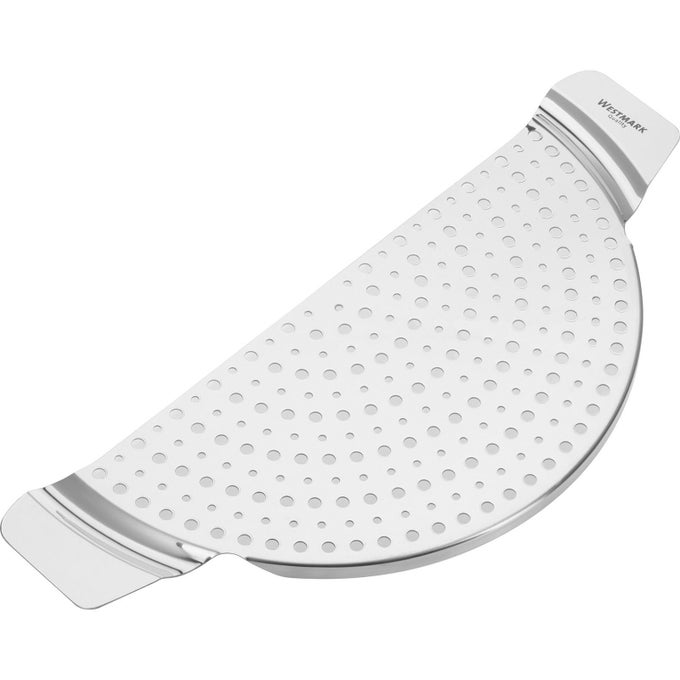 16392260 STAINLESS STEEL PAN POT STRAINER WITH RECESSED HAND GRIPS SUITABLE FOR UP TO 10