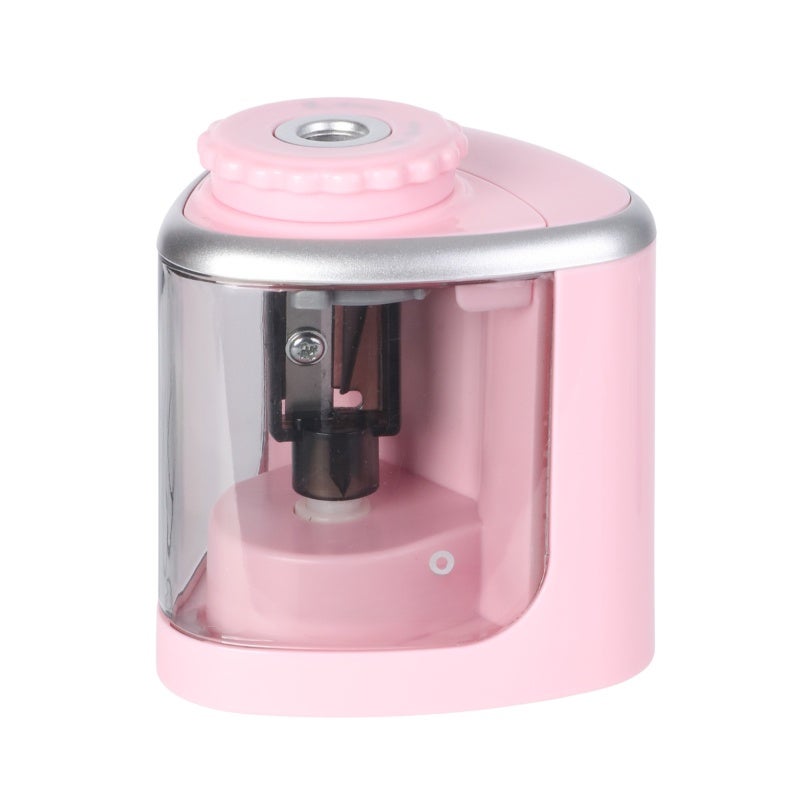 tenwin Electric Pencil Sharpener for Home: Fast Sharpen for 6-8mm Color Carbon Pencils, AA Battery Operated, Manual or Auto Mode, Low Noise, Compact Portable - Image 1