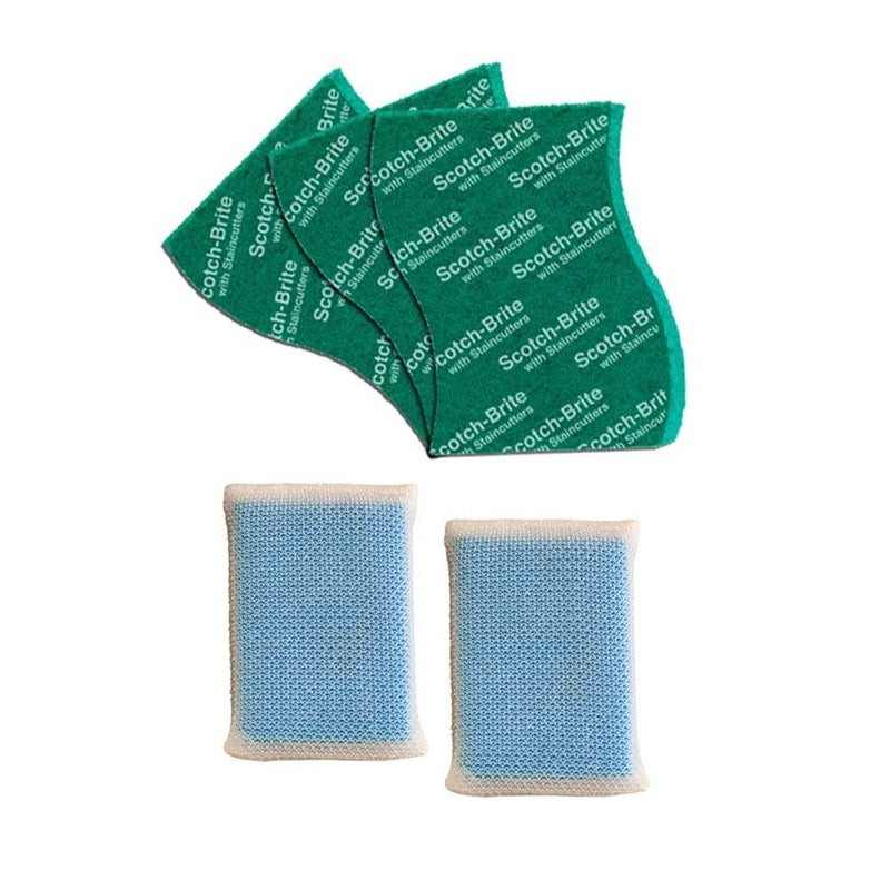 Scotch Brite ScotchBrite Scrub Net Sponge 2 Units ScotchBrite Silver Sparks Scrub pad for dishwashing 3 Units - Image 1