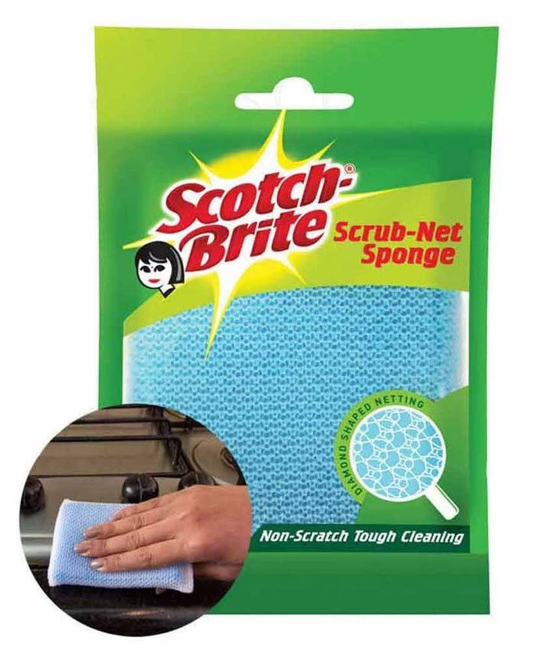 Scotch Brite ScotchBrite Scrub Net Sponge 2 Units ScotchBrite Silver Sparks Scrub pad for dishwashing 3 Units - Image 2