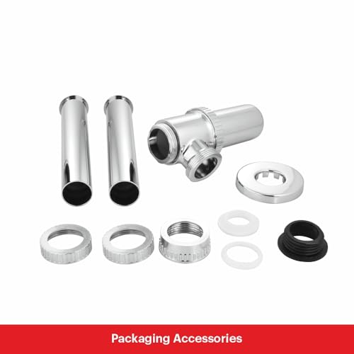 Johnson Bathrooms Johnson ABS Bottle Trap for Wash Basin with 190 mm Outlet Pipe | ABS Material | Chrome Plated Glossy Finish with Wall Flange | Anti Cockroach Trap | 1 Year Warranty (Pack of 1) - Image 3