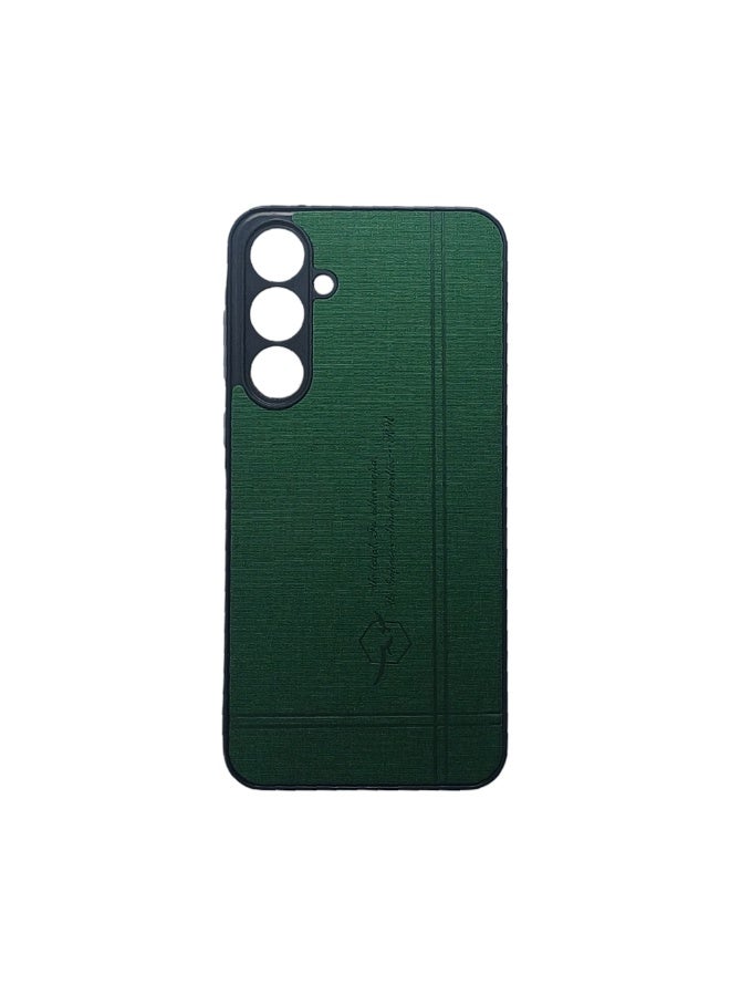 Phone Back Cover  leather for Samsung Galaxy A55 green - Image 1
