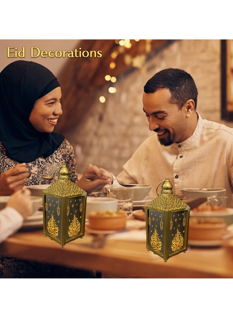 VUCATIN أضواء فوانيس رمضان، ديكورات رمضان، ديكورات العيد للمنزل، ديكورات عيد مبارك، هدايا عيد رمضان، ديكورات رمضان لطاولات الحفلات المنزلية، أضواء رمضان  - Image 3
