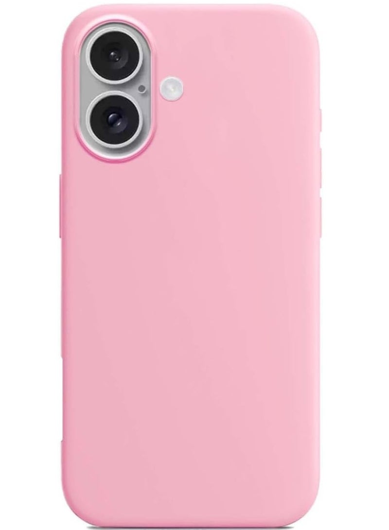 ELTRAZONE iPhone 16 Slim Fit Matte Pink TPU Case – Soft, Flexible, Shock-Resistant Silicone Back Cover - Image 2