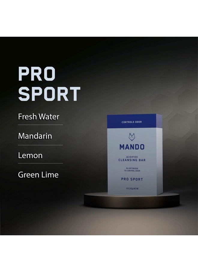 Mando - Acidified Cleansing Bar - 24-Hour Odor Control - Removes Odor Better Than Soap - Moisturizing Formula - Sls Free, Paraben Free - Safe For Sensitive Skin - Pro Sport - Image 1