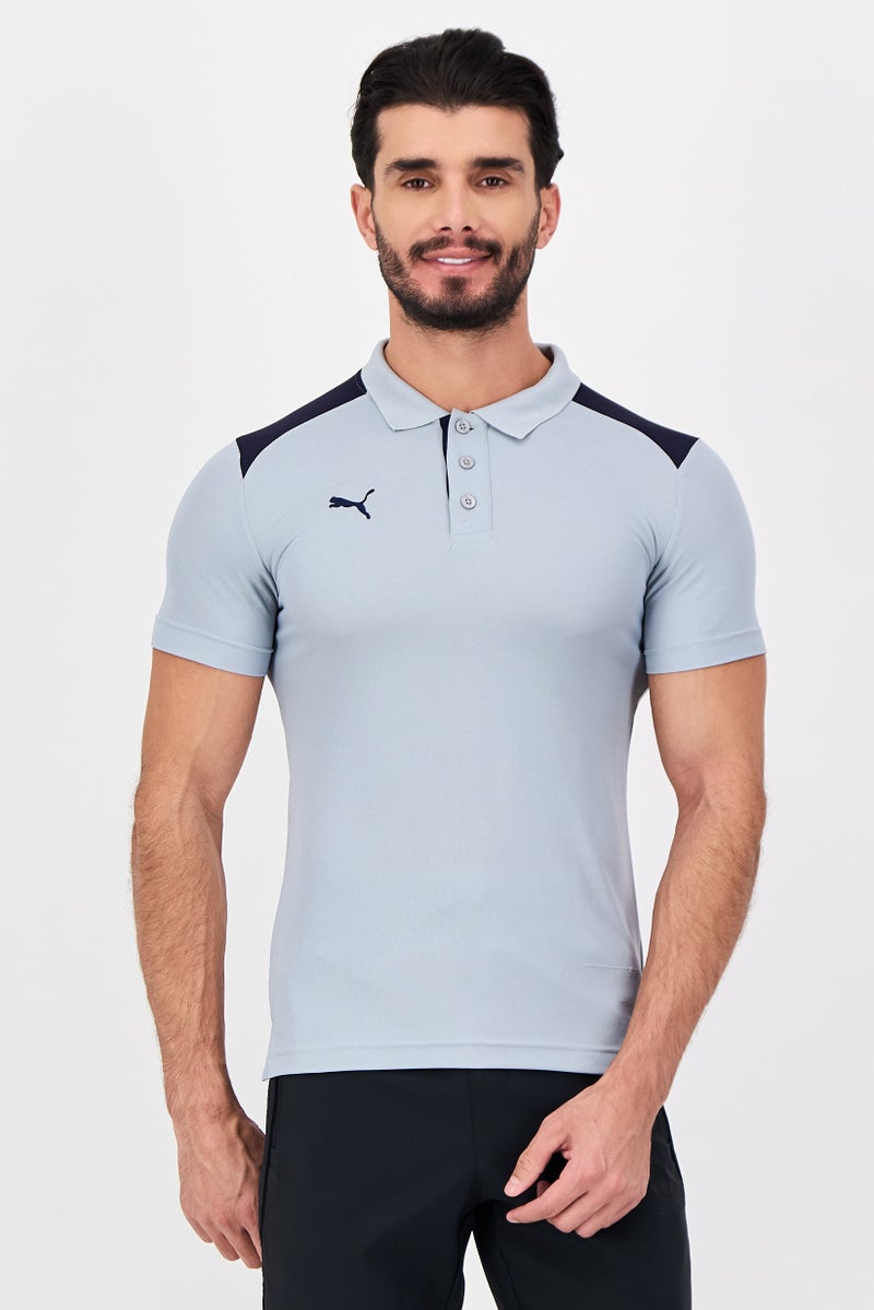 PUMA Men Sportswear Fit Short Sleeve Outdoor Polo Shirt, Grey - Image 1