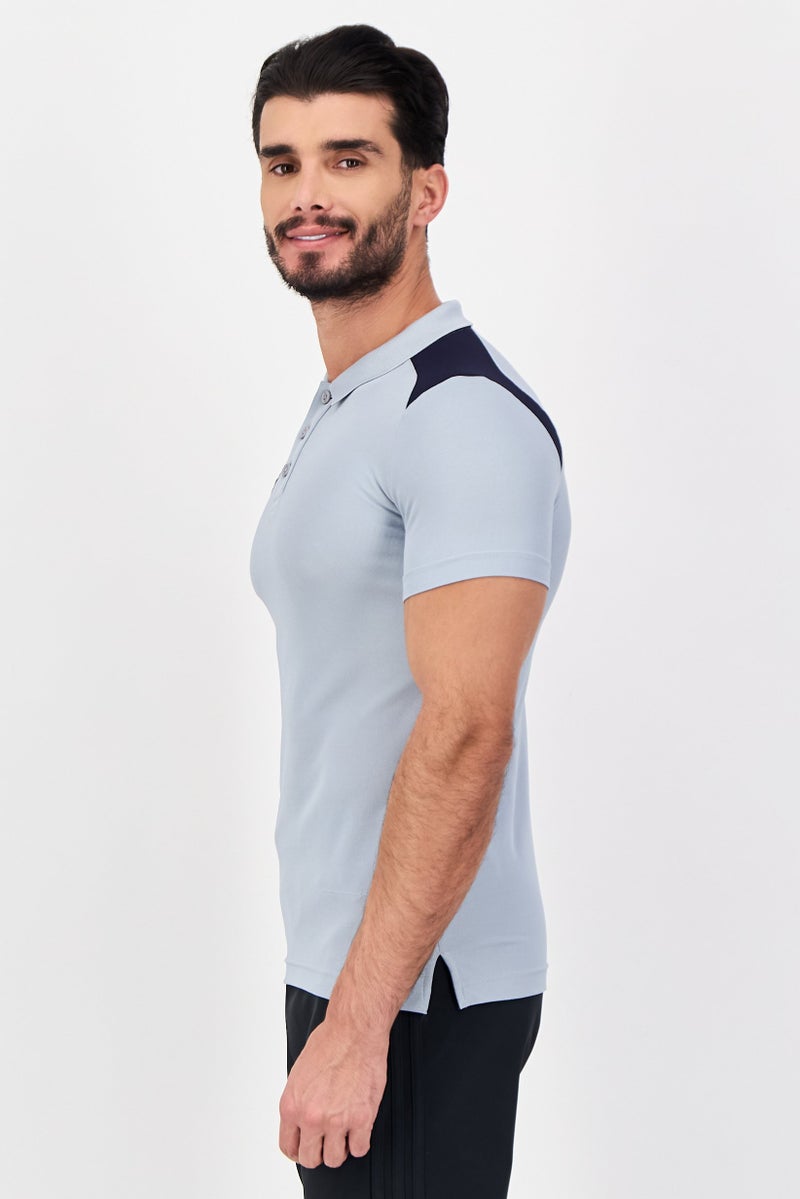PUMA Men Sportswear Fit Short Sleeve Outdoor Polo Shirt, Grey - Image 2