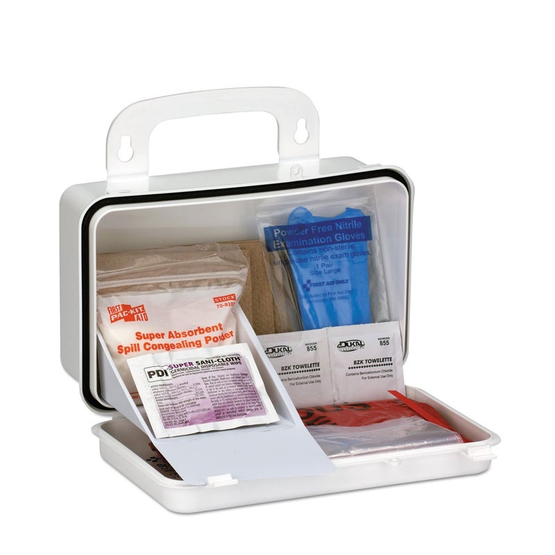 First Aid Only 6021 BBP Spill Cleanup Kit 7 12 x 4 12 x 2 34 White - Image 3
