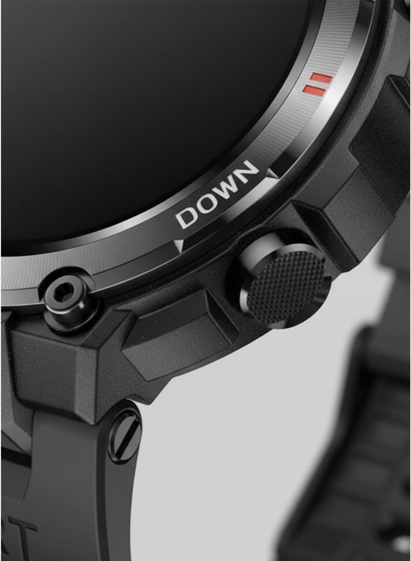 AOLON Tetra R2 Smart Watch Original 100 exercise modes Men Sports Fitness Tracker Bluetooth Call Black - Image 3