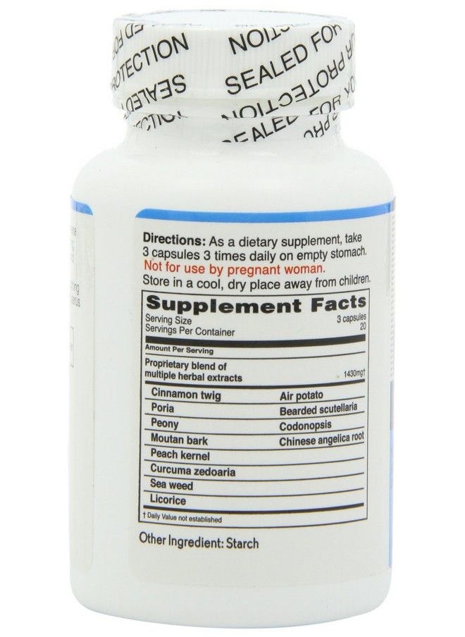 Balanceuticals - Ovary & Uterus Clean 500 Mg Dietary Supplement Capsules 60Count Bottle - Image 1