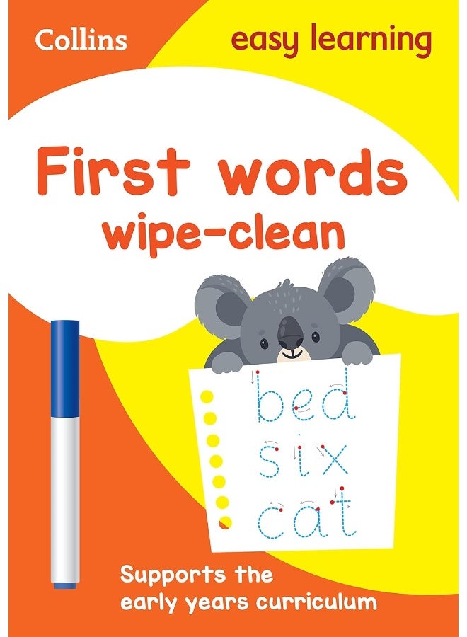 First Words Age 3-5 Wipe Clean Activity Book: Ideal for Home Learning - Image 1