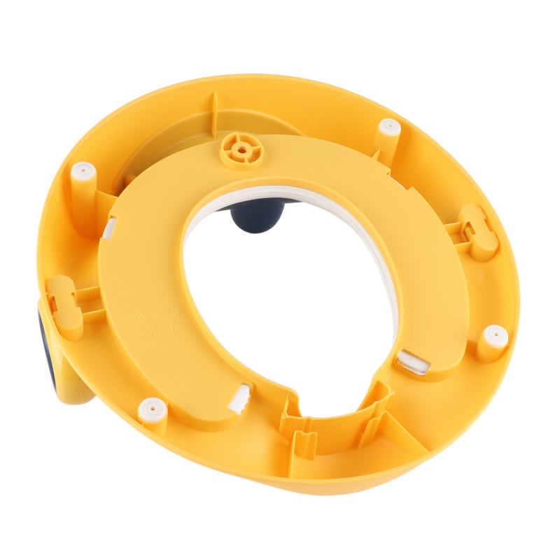 Potty Training Seat: Yellow, Spatter Guard Design, Stable Anti-Skid, With Handles - Ergonomic Safe Material Toddler Toilet Seat for Beginner Boys and Girls Bathroom Use - Image 3