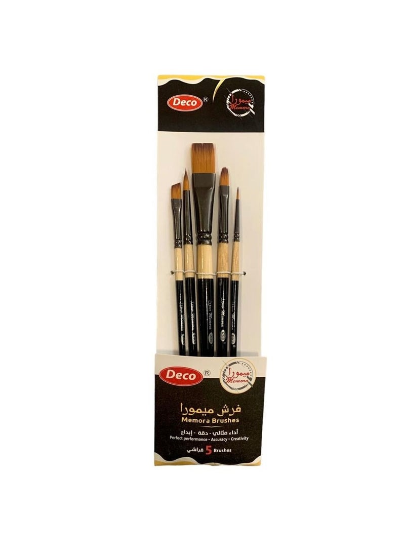 Set of 5 Memora Brushes