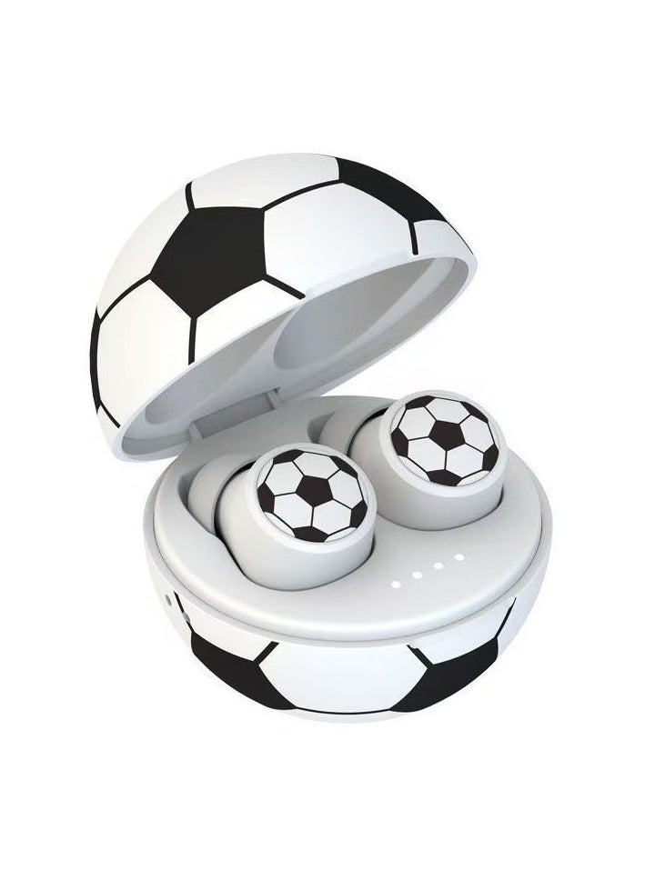 Wireless Earbuds Bluetooth Headphones Touch Control with Wireless Charging Case IPX5 Waterproof Stereo Headphones In-Ear Long Battery Life, Football Mode