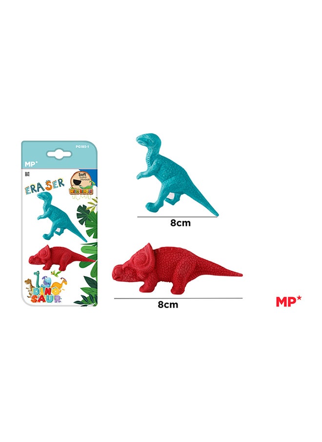 MP COLOUR ERASER DINOSAUR 2 UNITS 