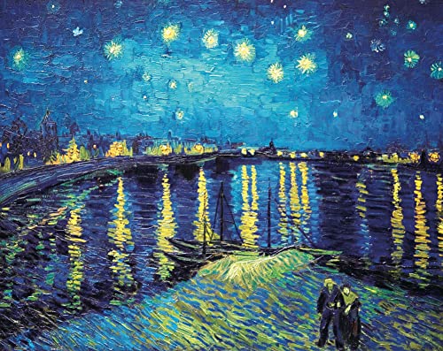 Pintoo Jigsaw Puzzles 500 Piece for Adults Vincent Van Gogh Starry Night Over The Rhone 1888 Beautiful Plastic Puzzle for Home Decor Zero Dust Easy Storage H1760 - Image 5
