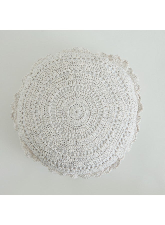 Home Box White Haven Velin Croatia Stripe Round Filled Cushion 40 x 40 cm - Image 5