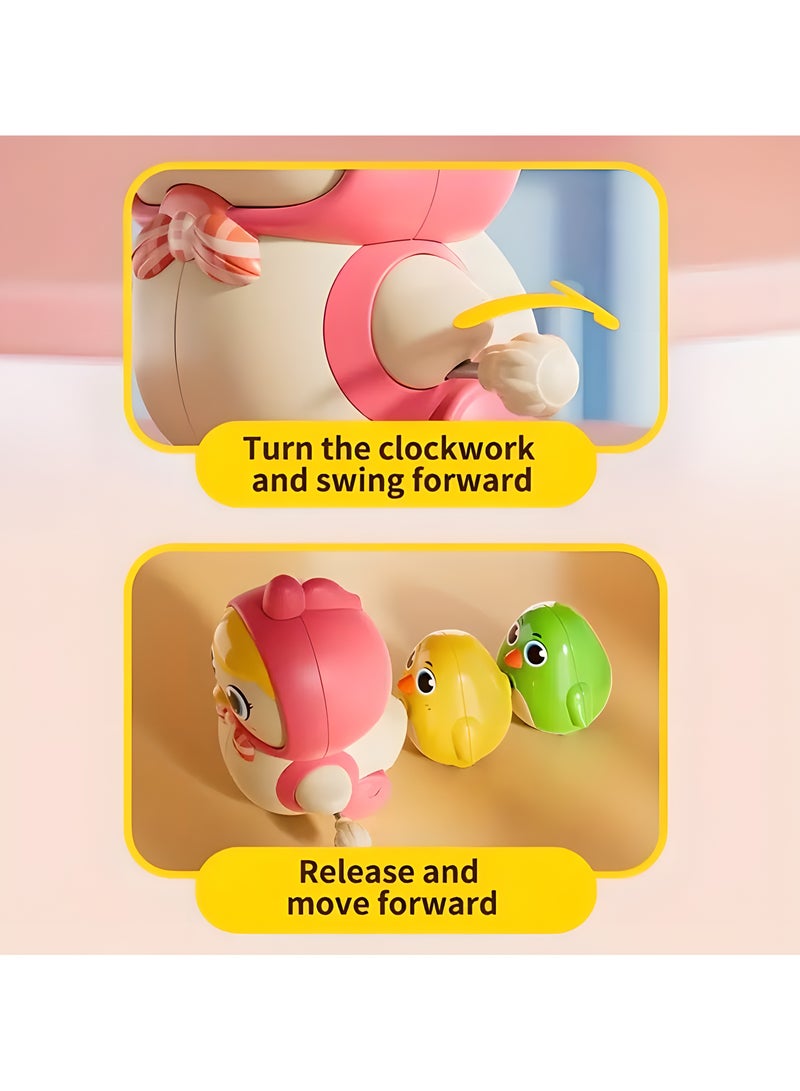 LIXADA 1pc Hen with 3pcs Chicks Learning to Crawl Magnetic Chain Early Education Toys, No Batteries Required, Educational Toys, Multiple Colors to Choose from, Youngsters Birthday Surprise Gift, Swinging Crawling Trainer Special Festival Youngsters Gifts for Youngsters Age 3+  - Image 4