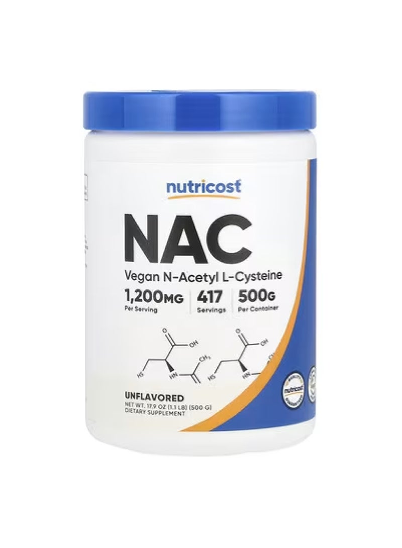 NAC، بدون نكهة، 17.9 أونصة (500 غرام)