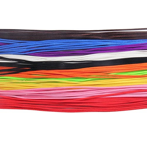 Paxcoo 100 Pcs 18 Inches Waxed Cotton Necklace Cord for Jewelry Making Mix Color - Image 5