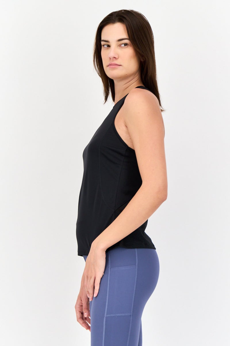 Reebok Women Sportswear Fit Sleeveless Training Tank Top, Black - Image 3