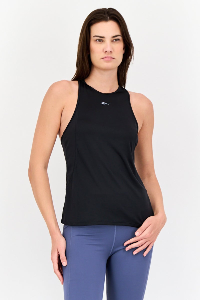 Reebok Women Sportswear Fit Sleeveless Training Tank Top, Black - Image 1
