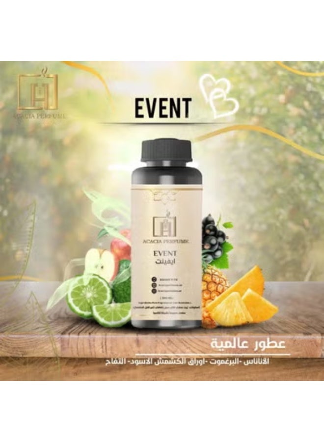3 قطع من زيت العطور الفاخر إيفنت سعة 500 مل – عطر مركز عالي الجودة يدوم طويلاً، مصمم لإضفاء أجواء فاخرة ومنعشة على المنزل أو المكتب عند استخدامه مع أجهزة التعطير والمرطبات الهوائية. - Image 3