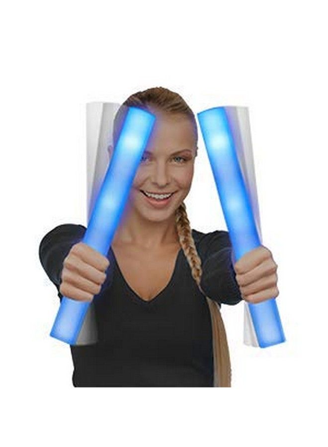 Fun Central 6 Pack Blue Led Foam Sticks In Bulk For Birthdays Weddings Raves Edm Concerts 4Th Of July Glow In Dark Party Sensory Toys For Kids Party Favors - Image 1