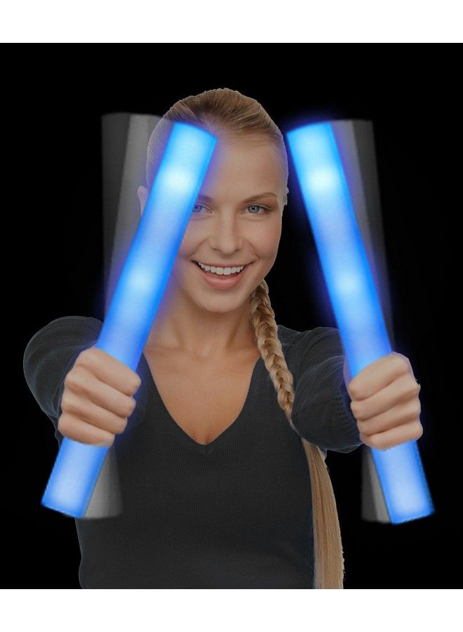 Fun Central 6 Pack Blue Led Foam Sticks In Bulk For Birthdays Weddings Raves Edm Concerts 4Th Of July Glow In Dark Party Sensory Toys For Kids Party Favors - Image 3